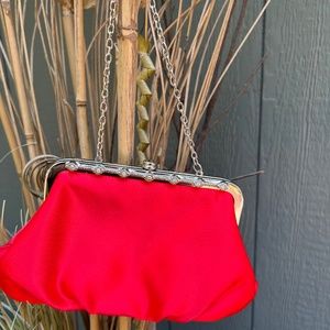 Vintage Ruby Red Small Handbag